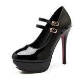 Chaussure Pin-Up Rétro Noir Vintage-Dressing