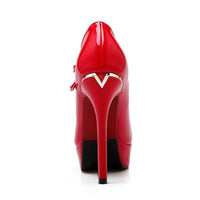 Chaussure Pin-Up Rétro Rouge Glamour Vintage-Dressing
