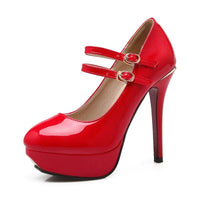 Chaussure Pin-Up Rétro Rouge Vintage-Dressing