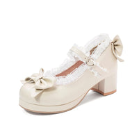 Chaussure Pin Up Rétro Chic Beige Vintage-Dressing 1