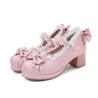 Chaussure Pin Up Rétro Chic Rose VIntage-Dressing1