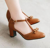 Chaussure Vintage Femme Marron Vintage-Dressing