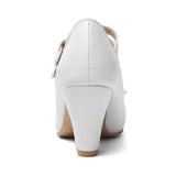 Chaussure Pin-Up Pas Cher Blanc
