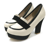 Chaussures Pin-Up Couture Beige Vintage-Dressing