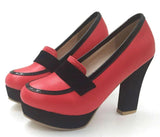 Chaussure Pin-Up Couture Rouge Vintage-Dressing