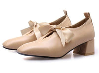 Chaussure Rétro Chic Beige Vintage-Dressing