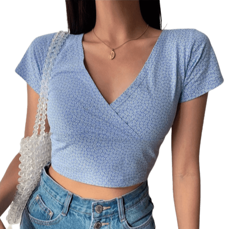 Crop Top Fleuri