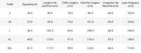 Guide des Tailles Robe Vintage Bleu Marine | Vintage-Dressing