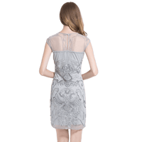 Robe Argent Vintage Gatsby Rétro Chic Vintage-Dressing