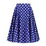 Jupe Vintage <br> Bleue Pois Blancs