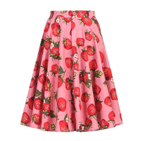 Jupe Pin-Up Année 50 Fraises