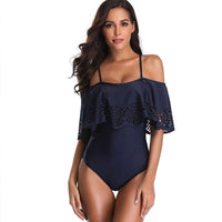 Maillot de Bain Rétro Bleu Marine | Vintage-Dressing