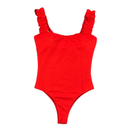 Maillot De Bain Vintage Une Piece Rouge