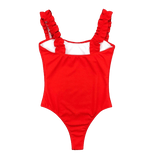 Maillot De Bain Une Piece Rouge Rétro Chic