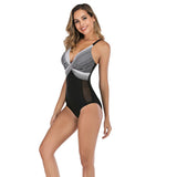 Maillot De Bain Une Pièce Style Rétro Chic à Pois