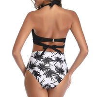 Maillot De Bain Vintage Taille Haute Noir Pin Up