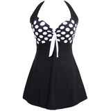 Maillot De Bain Vintage Tankini Noir à Pois Vintage-Dressing