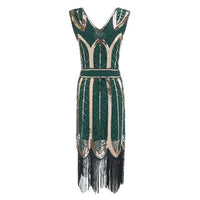 Robe Année 20 Gatsby Verte Années Folles