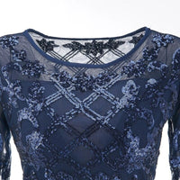 Robe Années 20 Bleue Vintage Rétro Chic 2