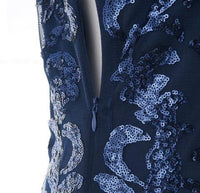 Robe Années 20 Bleue Vintage Rétro Chic 3