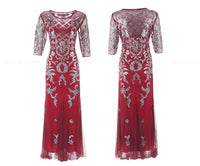 Robe Années 20 Rouge Vintage Rétro Chic 1