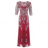 Robe Années 20 Rouge Vintage Rétro Chic