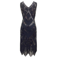 Robe Année 20 Vintage Noire Gatsby 1