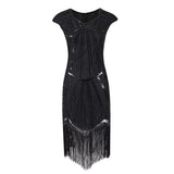 Robe Charleston Année 20 Noire Rétro Chic