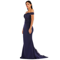 Robe de sales soirée chic bleu