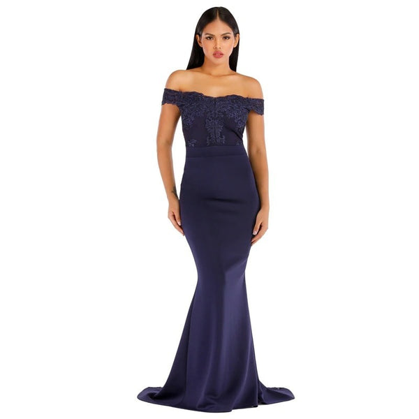 Robe Cocktail Bleu Marine