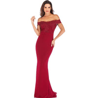 Robe De Soirée Vintage Bordeaux 3
