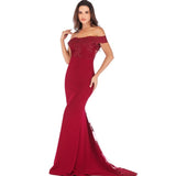 Robe De Soirée Vintage Bordeaux 4