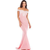 Robe De Soirée Longue Vintage Rose