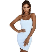 Robe sexy courte blanche de face de Vintage-Dressing