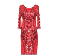 Robe De Soirée Style Gatsby Rouge Années 20
