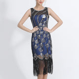 Robe Esprit Gatsby Bleue Années Folles