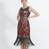 Robe Esprit Gatsby Rouge Années Folles