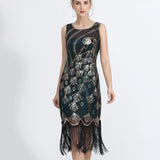 Robe Esprit Gatsby Verte Années Folles