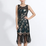 Robe Esprit Gatsby Verte Années Folles 1