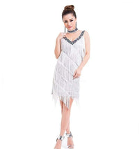 Robe Flapper Années 20 Blanche Vintage-Dressing