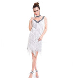 Robe Flapper Années 20 Blanche Vintage-Dressing