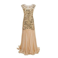 Robe Gatsby Année 20 Beige Rétro Chic