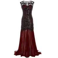 Robe Gatsby Année 20 Bordeaux Rétro Chic