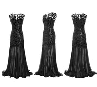 Robe Gatsby Année 20 Noire Rétro Chic