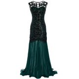 Robe Gatsby Année 20 Verte Rétro Chic