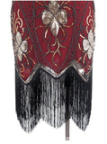 Robe Gatsby Charleston Rouge Rétro Chic 5