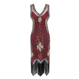 Robe Gatsby Charleston Rouge Rétro Chic