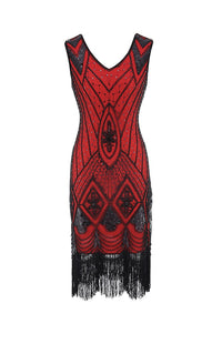 Robe Gatsby Chic Rouge Rétro Chic