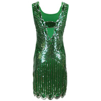 Robe Gatsby Courte Verte Rétro Chic 1