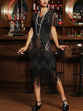Robe Gatsby Le Magnifique Noir et Or Années Folles